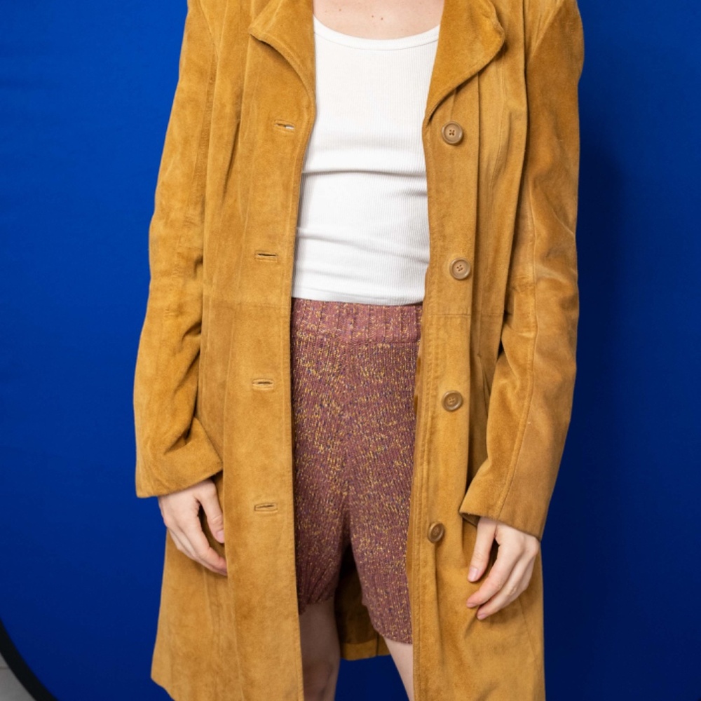 Genuine Suede Trench Coat